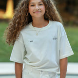 Relaxed crew neck t-shirt with print