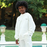 Relaxed cotton hoodie with print