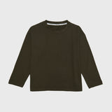 Grey basic long sleeve t-shirt