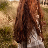 Elongated oversized plaid shirt jacket