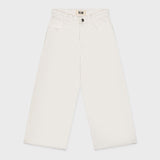 Organic Cotton Cropped Denim Wide Leg