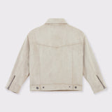 Faux Suede Trucker Jacket