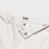 Organic Cotton Cropped Denim Wide Leg