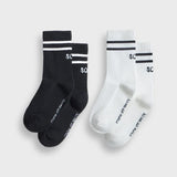 Two-pack of striped crew socks