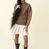 Relaxed organic cotton fleece sweatshirt