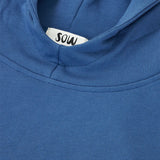 Relaxed cotton hoodie with print