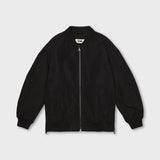 Bomber jacket with side zips