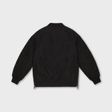 Bomber jacket with side zips