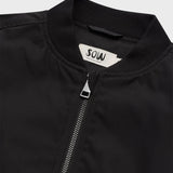 Bomber jacket with side zips
