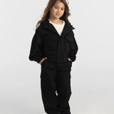 Organic cotton wide leg cargo pant