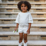 Organic cotton denim short