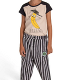 "Plant a Tree" and stripe pant 2Y