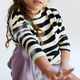 Linus stripe knit sweatshirt