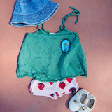 Retro strawberry shorts 9-12M
