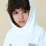 Relaxed cotton hoodie with print