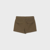 Organic Cotton Cargo Front Short With Belt