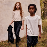 Faux Leather Straight Leg Pant