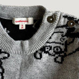 Animal pattern sweater 6M