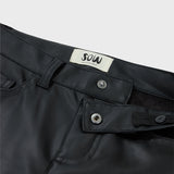 Faux Leather Straight Leg Pant
