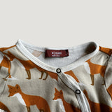 Fox print onesie 0-3M