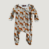 Fox print onesie 0-3M