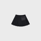 Organic cotton pleated skirt