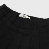 Organic cotton pleated skirt
