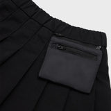 Organic cotton pleated skirt