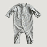 Stripe footed onesie 3-6M