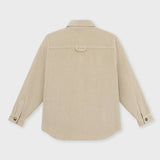 Oversized quilted corduroy shirt