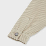 Oversized quilted corduroy shirt