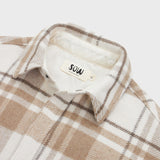 Elongated Oversized Plaid Shirt Jacket