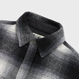 Elongated Oversized Plaid Shirt Jacket