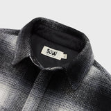 Elongated Oversized Plaid Shirt Jacket