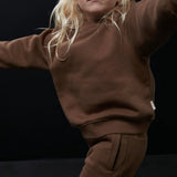 Oversized fleece sweatshirt