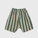 Theo stripe linen drop crotch shorts