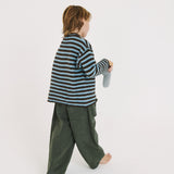 Bleu oversized wide leg jeans