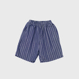 Orson denim striped shorts