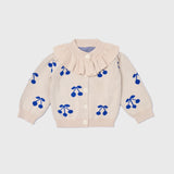 Gal cherry knit cardigan