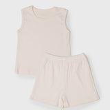 Roehen ribbed tank and short set