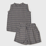 Liv check top and shorts set