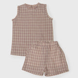 Liv check top and shorts set