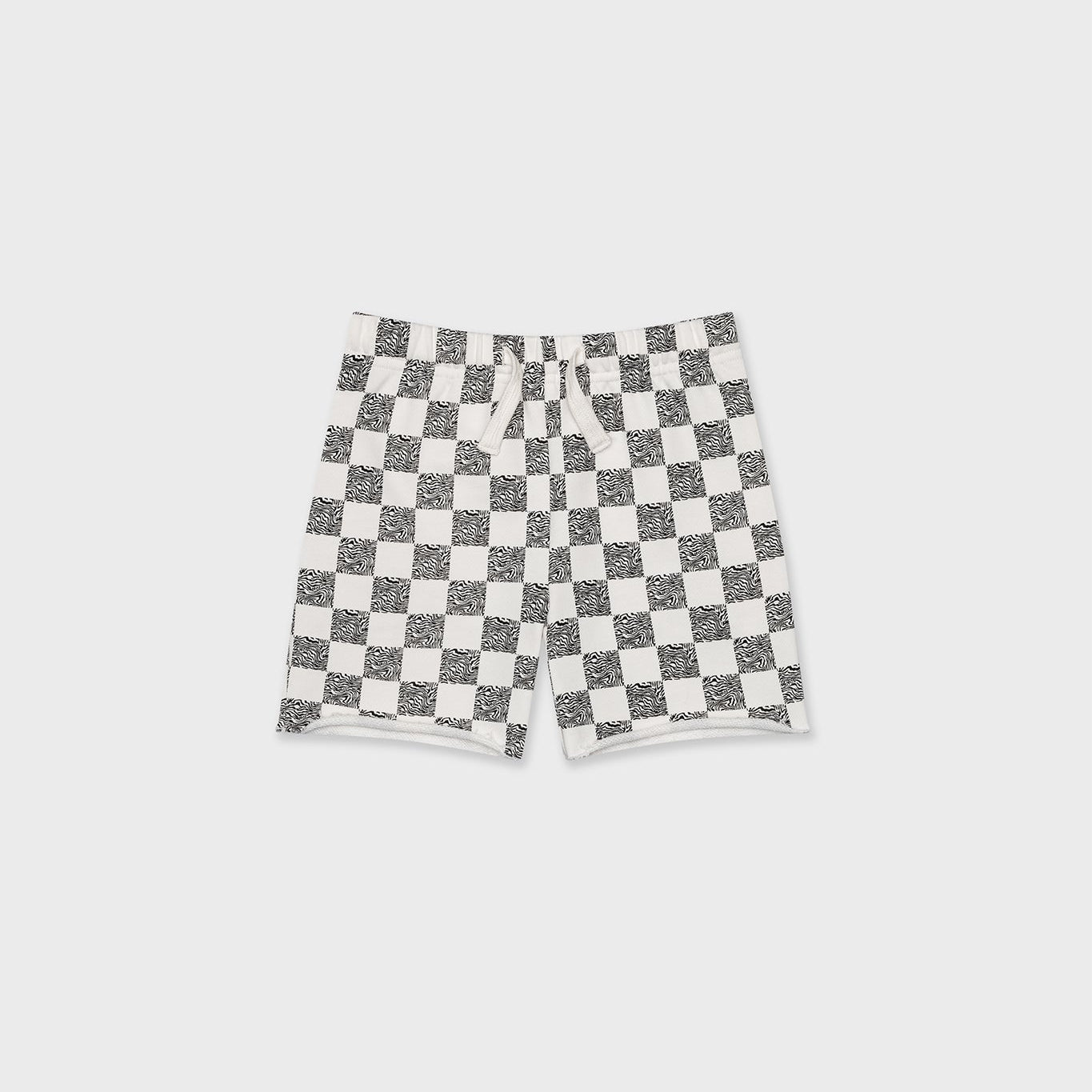 Cotton Sweat Short With Raw Hem