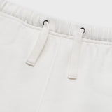 Cotton Sweat Short With Raw Hem