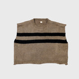 Keir stripe knit vest
