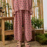 Floral Pleats Pants