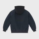 Padded Bomber Jacket With Removable Hood