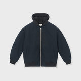 Padded Bomber Jacket With Removable Hood