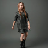 Cropped Glitter Ribbed T-Shirt