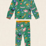 Bug Garden Pima Blend Pajama Set - Green